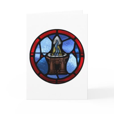 Baptism Stained Glass Art Cards by ultimateplaces