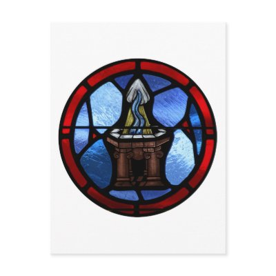 Baptism Stained Glass Art Postcards by ultimateplaces