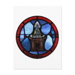 Baptism Stained Glass Art Postcards