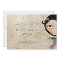 Baptism Tiffany fairy angel announcement doll RSVP