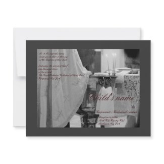 Baptismal invitation