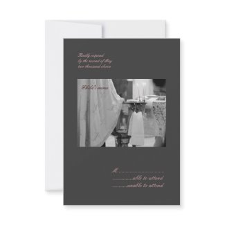 Baptismal RSVP invitation