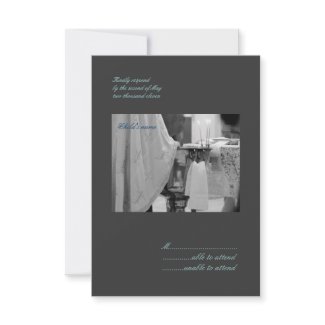 Baptismal RSVP invitation