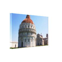 Baptistery and Pisa Tower canvas prints
