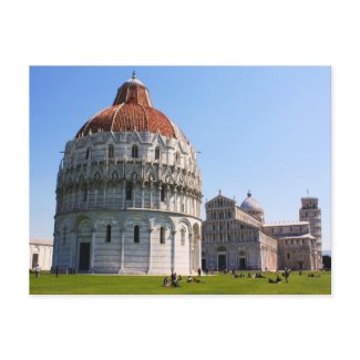 Baptistery and Pisa Tower, Italy