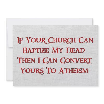 Baptizing Dead People Invite by godless_heathen