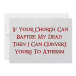 Baptizing Dead People Invite