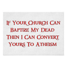 Baptizing Dead People Invite
