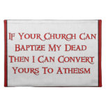 Baptizing Dead People Placemats