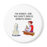 bar and drinking ghost joke fridge magnet
