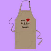 Bar-B-Q-ing with my family - apron aprons