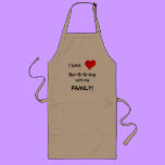 Bar-B-Q-ing with my family - apron