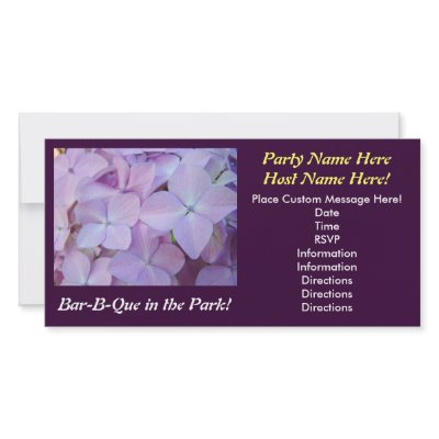 Bar-B-Que in the Park! Invitation Photo Cards by Basleeartprintgifts