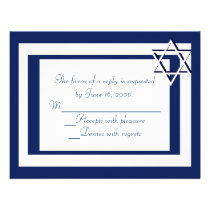 Bar/Bat Mitzvah Invitation RSVP Cards invitations