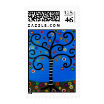 Bar Bat Mitzvah Tree of Life  Stamp stamps