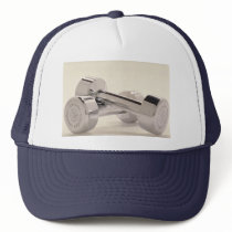Bar bells for fitness workout trucker hat
