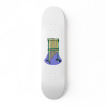 Bar Chimes Orchestral Blue Blob behind Skate Boards