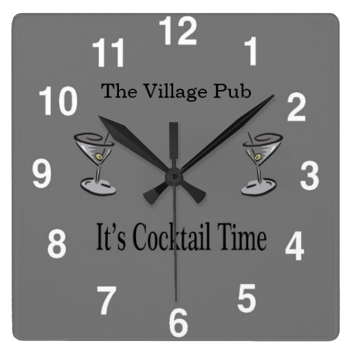 Bar Clocks, Bar Wall Clock Designs