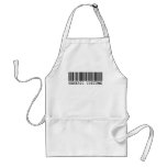 BAR CODE COSTUME Generic Halloween Costume Apron