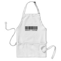 BAR CODE COSTUME Generic Halloween Costume Apron