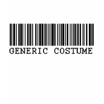 BAR CODE COSTUME Generic Halloween Costume t-shirts