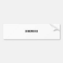 Bar Code Fully Rely On God Bumper Stickers