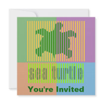 Bar Code Turtle Invitations