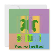 Bar Code Turtle Invitations