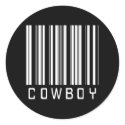 BAR COWBOY DARK stickers by NotWorking BAR COWBOY DARK stickers