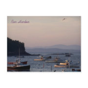 Bar Harbor at dusk one summer's eve postcard
