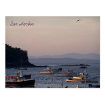 Bar Harbor at dusk one summer's eve Postcards