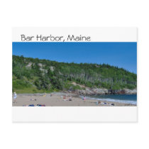 Bar Harbor - Beach - 8 Post Card