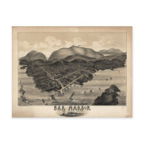 Bar Harbor, Maine in 1886 Postcards