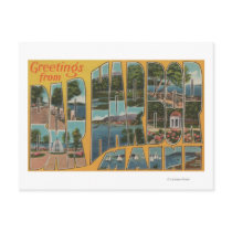 Bar Harbor, Maine - Large Letter Scenes Post Cards