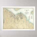Bar Harbor, ME Plan Map 1896 Print