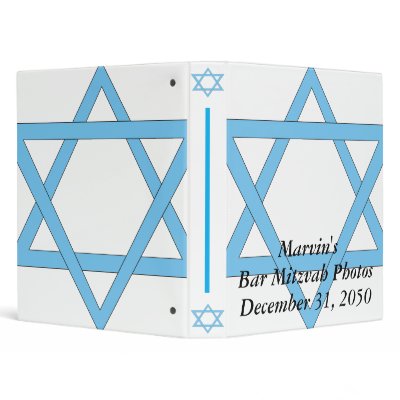 Bar Mitzvah / Bat Mitzvah Photo Album Binder by CMYK_Designs