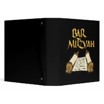 Bar Mitzvah Vinyl Binder