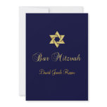 Bar Mitzvah/black/gold Custom Invite