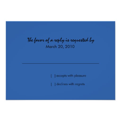 Bar Mitzvah Blue and Black Horizontal Stripe Invites
