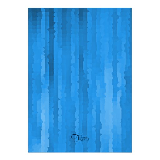 Bar Mitzvah Blue Streaks Invitation