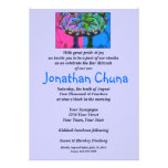 Bar Mitzvah - Cotton Candy Trees Of Life invitations