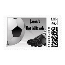 Bar Mitzvah Customized Postage Soccer