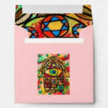Bar Mitzvah Env (square) City Life Hamsa envelopes