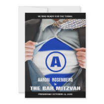 Bar Mitzvah Hero Invitation