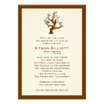 Bar Mitzvah Invitation Ethan Tree Hebrew