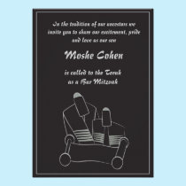 Bar Mitzvah Invitation - Reading the Torah invitations