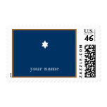 Bar Mitzvah Invitation Star of David Postage Stamps