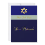 Bar Mitzvah/light + dark blue/customize your color Custom Invitations