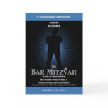 Bar Mitzvah Movie Star Folded Invitation Card