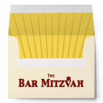 Bar Mitzvah Movie Star Invitation Envelope